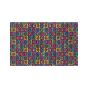 Retro Heirloom Tomato Pattern Tea Towel — Colorful Microfiber Kitchen Towel