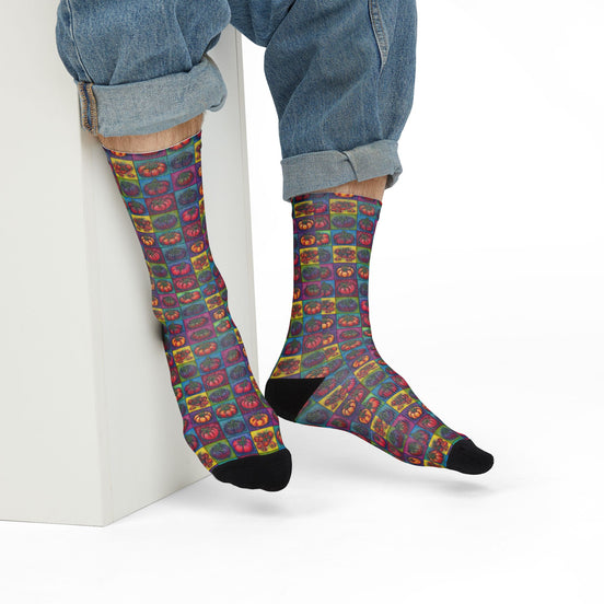Tomato Squared Art Crew Socks