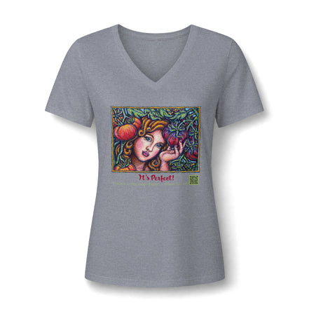 Women's V-Neck Tee — 'It's Perfect'