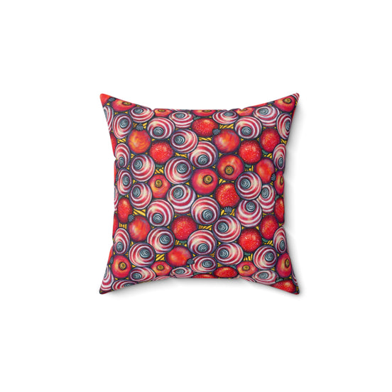 Holiday Ornament Square Pillow