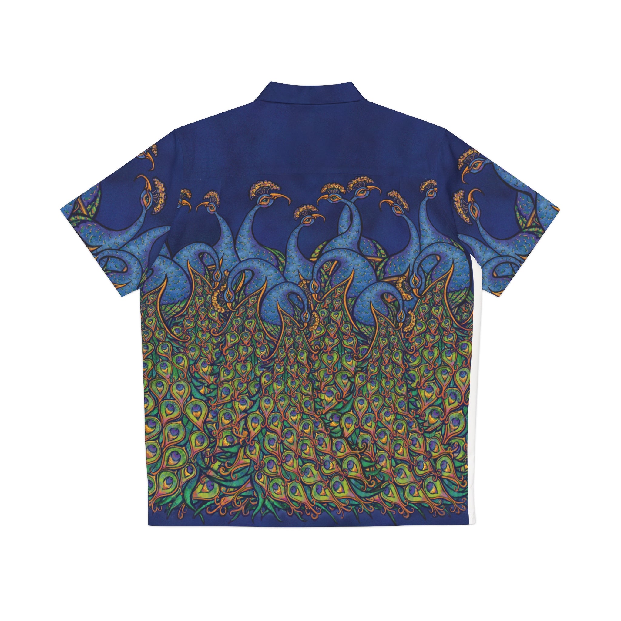 Peacock Love Hawaiian Shirt — Bold Art Print