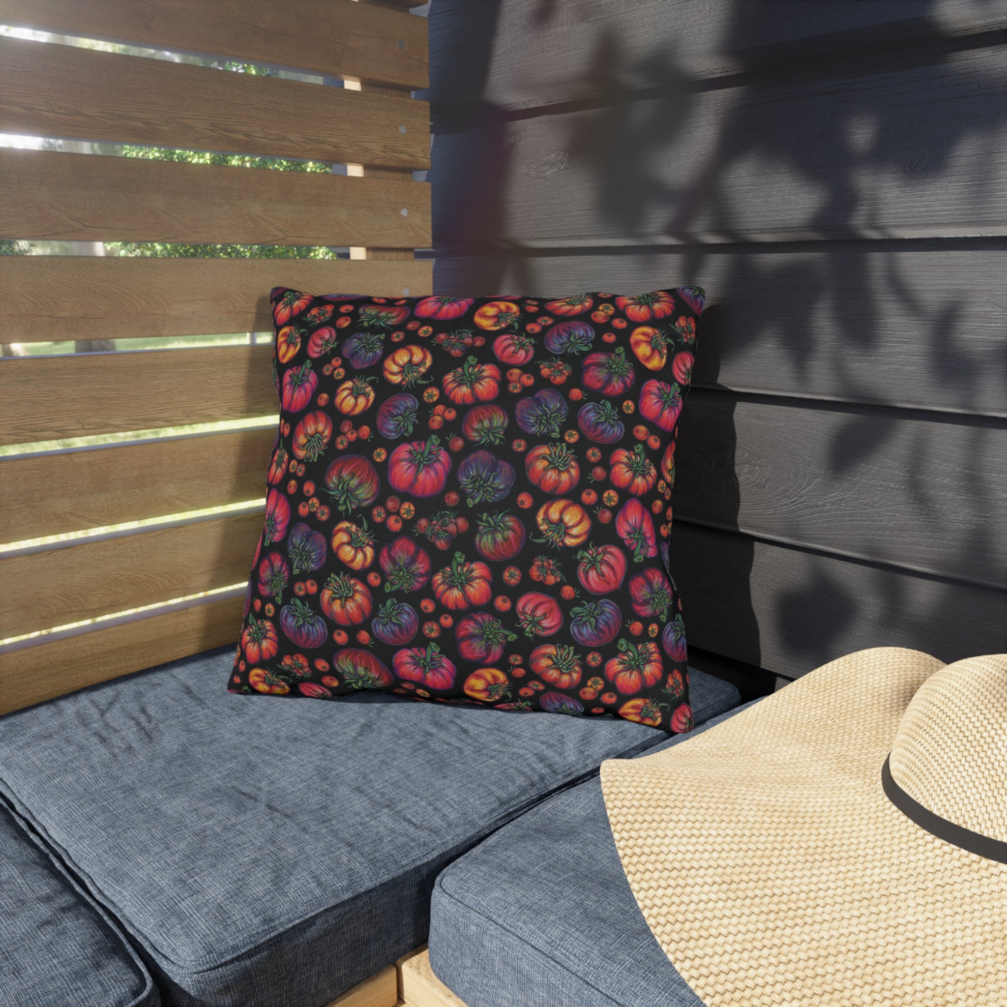 Heirloom Tomato outdoor Pillow