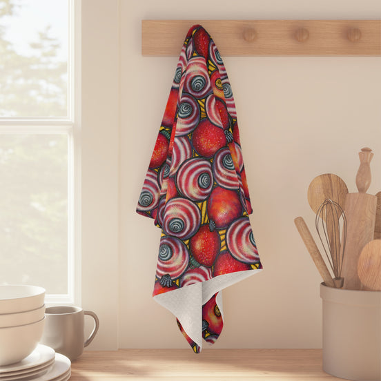 Copy of Mixed Fruit & Veggie Microfiber Tea Towel — Colorful Market Print