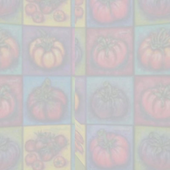 "Tomato Squared" Drum Lamp Shade