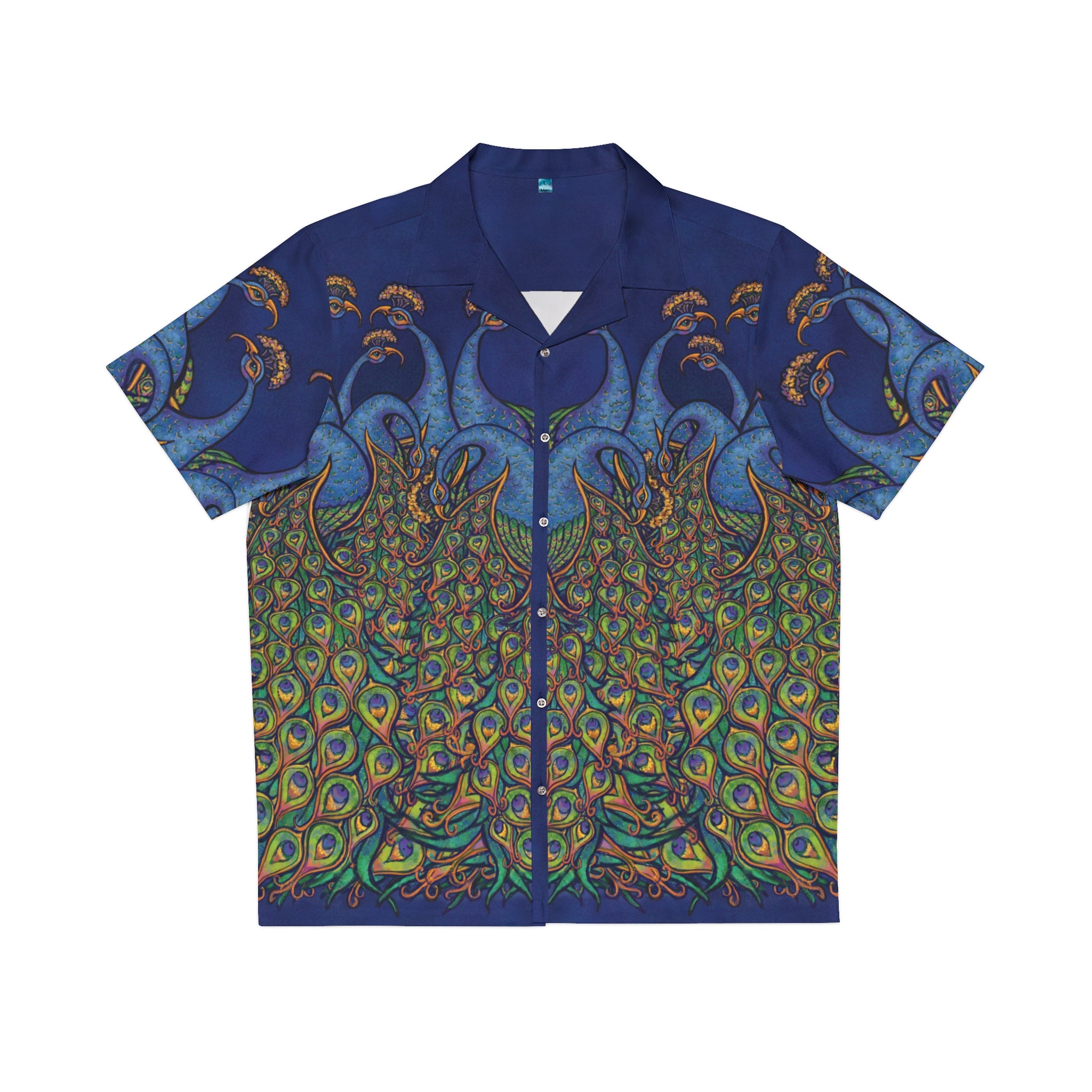 Peacock Love Hawaiian Shirt — Bold Art Print