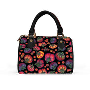 Classic Barrel-Shaped PU Leather Handbag