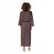 Heirloom Tomato Love Women's Satin Kimono Long Robe with Belt