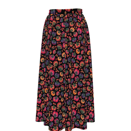 All-Over Print Women's Maxi Chiffon Skirts With Lining