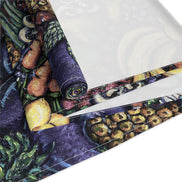 Fruit Harvest Table Runner — Colorful Botanical Cotton-Poly Table Decor