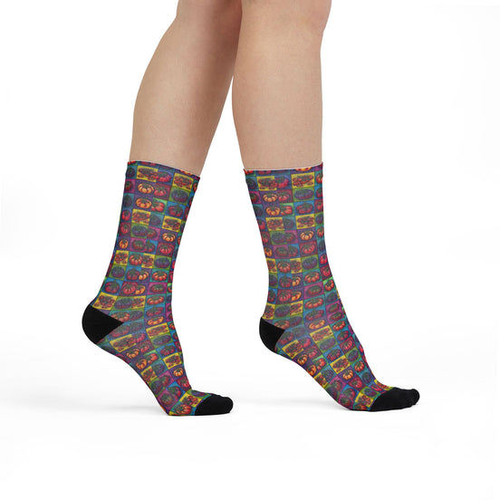 Tomato Squared Art Crew Socks