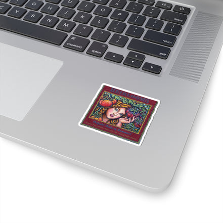 Heirlooms Tomato Art Sticker — "Perfect! Taste of Summer" Kiss-Cut Sticker