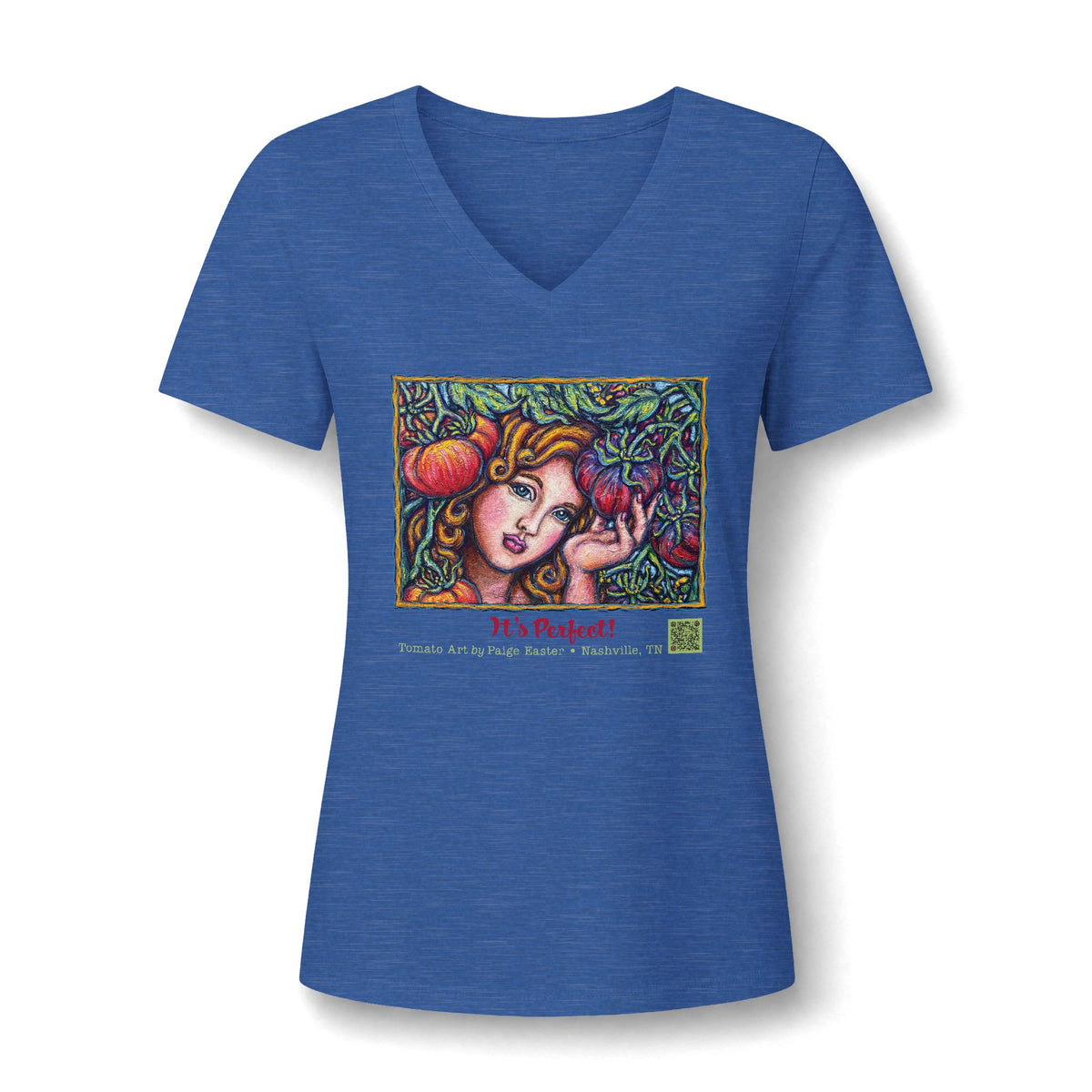 Women's V-Neck Tee — 'It's Perfect'