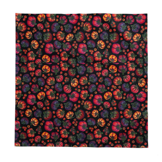 Summer Heirloom Tomatoes Tablecloth — Colorful Floral Farmhouse Table Decor
