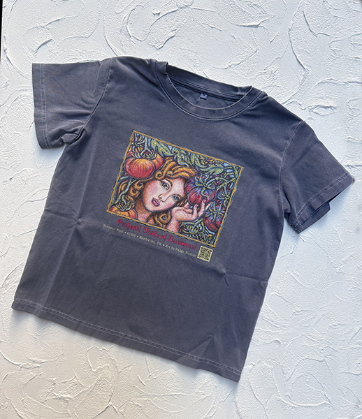 Perfect Tomato Fest 2026 T-Shirt featuring Emma Lou painting by Paige Easter