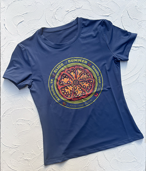 Slice of Summer Tomato Fest 2026 T-Shirt in navy blue