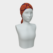 Sliced tomato scarf 16 x 72