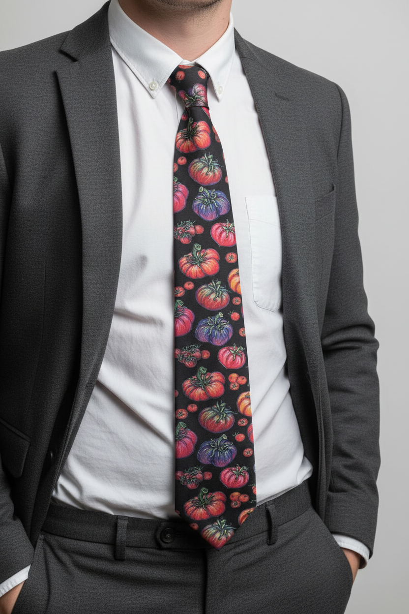 Heirloom Tomato Love Tie full length