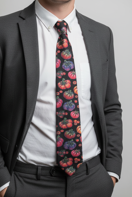 Heirloom Tomato Love Tie full length